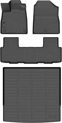 Miniatura 50 de Alfombrillas y revestimiento para maletero para Jeep Grand Cherokee L 2021-2025 (6 pasajeros, sin consola central) con respaldo, revestimientos