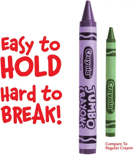Miniatura 2 de Crayola Crayones jumbo a granel, 6 juegos de 16 crayones grandes para niños pequeños y niños, suministros escolares, regalos [Exclusivo de Amazon]