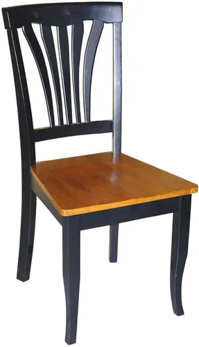Miniatura 9 de East West Furniture AVC-OAK-C Avon - Juego de 2 sillas de comedor de cocina tapizadas con tela de lino, de madera maciza, color roble Avc-roble-c