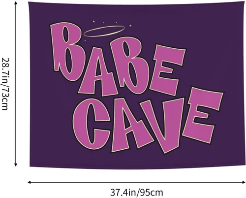 Miniatura 4 de GOWMEE Tapiz de cueva de bebé, bonito tapiz rosa, tapiz estético para colgar en la pared, para adolescentes, niñas, universidad, dormitorio, sala