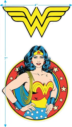 Miniatura 3 de Popfunk Sudadera clásica con capucha y calcomanías con logotipo de Wonder Woman