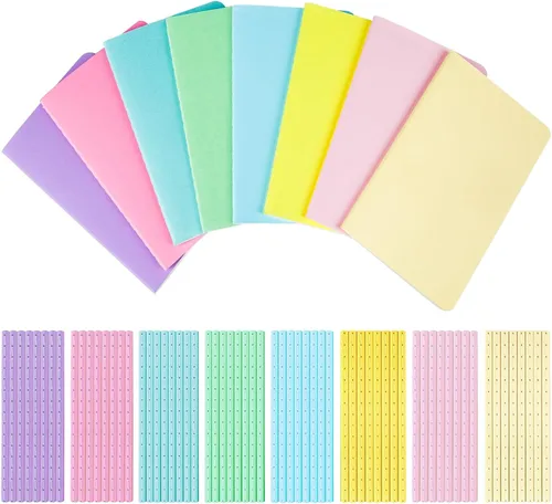 Miniatura 12 de Oucaru 64 mini cuadernos a granel, 3.5 x 5.5 pulgadas, 12 colores arcoíris, juego de 60 páginas de papel rayado de bolsillo pequeño, mini cuaderno
