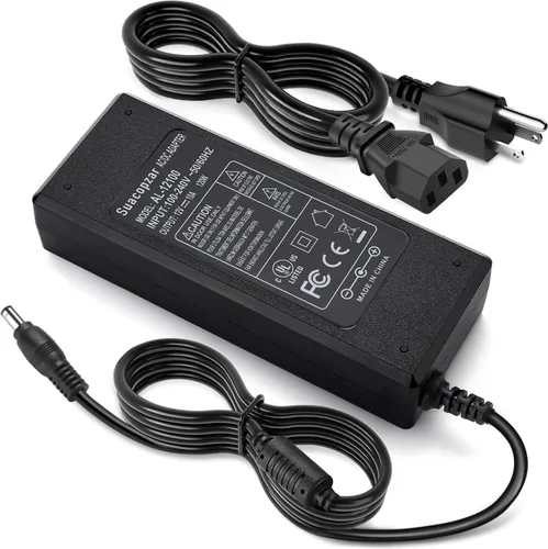 Miniatura 8 de AC 100-240V a DC 12V 10A Adaptador de fuente de alimentación Convertidor Transformador, 12 voltios 10 amperios Transformador de potencia 0.217x0.098