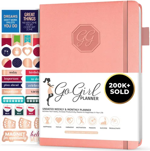 Miniatura 21 de GoGirl Agenda y organizador para mujer – Agenda semanal tamaño A5, diario de objetivos y agenda para mejorar la gestión del tiempo, la productividad