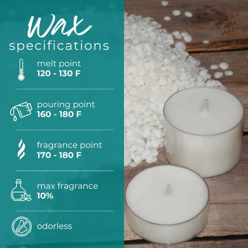 Miniatura 3 de Cuentas de cera de soja de coco para hacer velas, pastillas de cera de soja de coco de 25 libras para hacer velas, mezcla suave para formulación