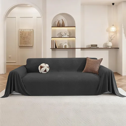 Miniatura 8 de Funda de sofá para perros, de 78 x 91 pulgadas, fundas para silla de gran tamaño, lavables, funda para sofá modular para mascotas para sofá de 1