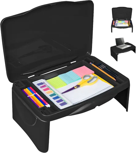 Aerolife Mesa Plegable para Regazo - Mesa Plegable para Trabajo, Estudio, Juegos, Artes, Manualidades, Escuela - Bandeja Colapsible para Laptop con