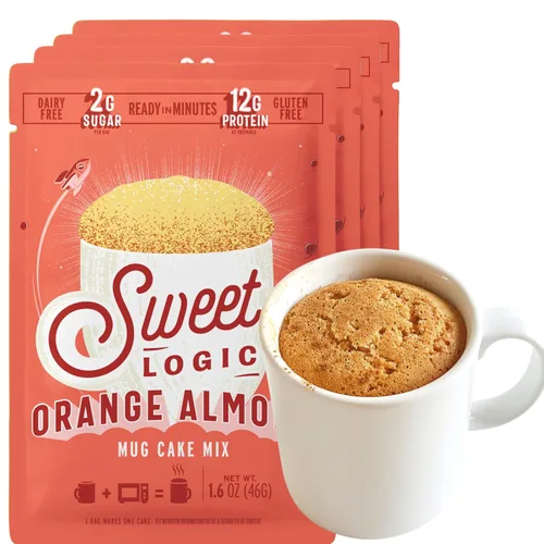 Miniatura 10 de Sweet Logic Mezcla de pastel de postre Keto - Muffin de arándanos - Bajo en azúcar - Sin gluten - Bajo en carbohidratos - Dulces aptos
