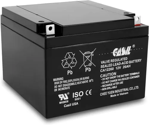 Miniatura 13 de Casil Batería de plomo-ácido sellada de 12 V 7.2 Ah – Reemplazo para Verizon FiOS PX12072-HG, batería de terminal F2 de 12 voltios y 7.2 amperios