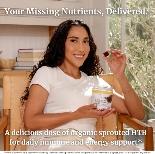 Miniatura 3 de BIG BOLD HEALTH HTB Immunity Chews - Suplemento orgánico de trigo sarraceno tartario del Himalaya para apoyar la energía natural y la función