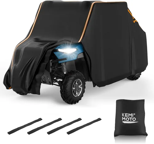 KEMIMOTO Cubierta impermeable 420D UTV de 4 a 6 plazas compatible con Polaris Ranger Crew XP 1000 General RZR XP 4 Talon Pioneer Teryx 4 Uforce U10