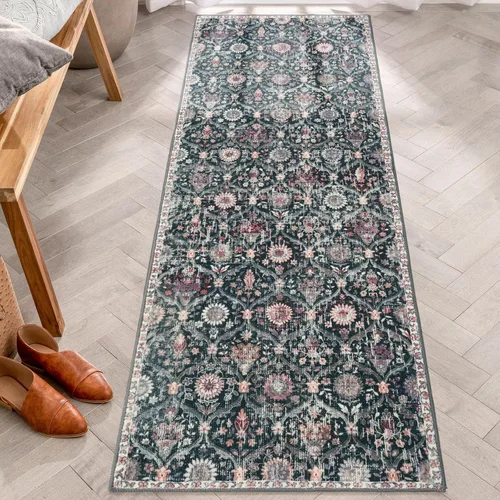 Miniatura 24 de Lahome - Alfombra de marroquí tejida, alfombra para cocina, pasillo, antideslizante, pasillo para entrada, pasillo de lavadero, dormitorio, 274 x