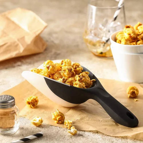 Miniatura 9 de Spring Chef Cuchara de hielo magnética para congelador, cuchara de palomitas de maíz de plástico flexible sin BPA con mango de agarre suave, cuchara