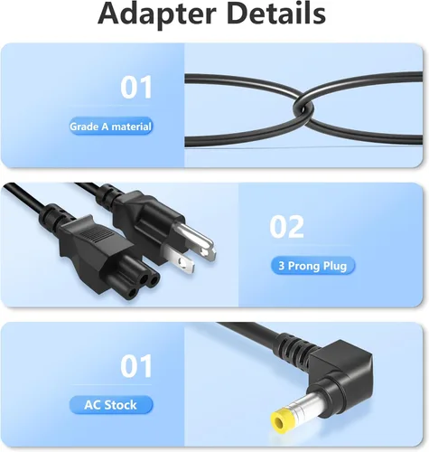 Miniatura 4 de 19V Reemplazo para JBL Xtreme 2 Cargador/Extreme 2 / Xtreme/JBL Boombox Altavoz inalámbrico portátil Bluetooth Reemplazo JBL Cable de alimentación