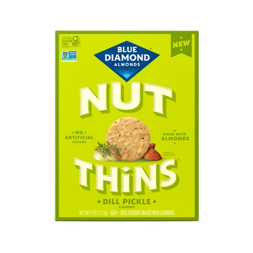 Miniatura 12 de Blue Diamond Almond Nut Thins, Queso Cheddar, 4.25 Oz (Paquete de 4)