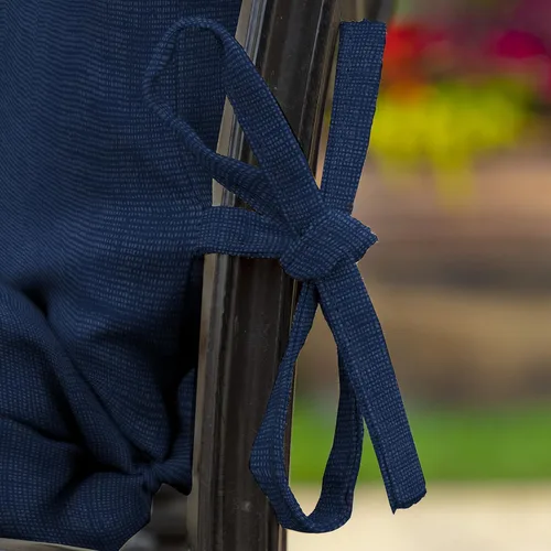 Miniatura 8 de ARDEN - Cojín para silla de comedor al aire libre, 20 x 20 pulgadas, resistente a la lluvia y a la decoloración, color azul zafiro Leala Zafiro Azul