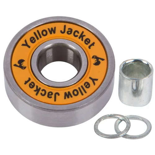 Miniatura 3 de Yellow Jacket - Rodamientos premium para patineta de alta calidad, rodamientos profesionales para longboard, 608, ABEC 9, arandelas y espaciadores