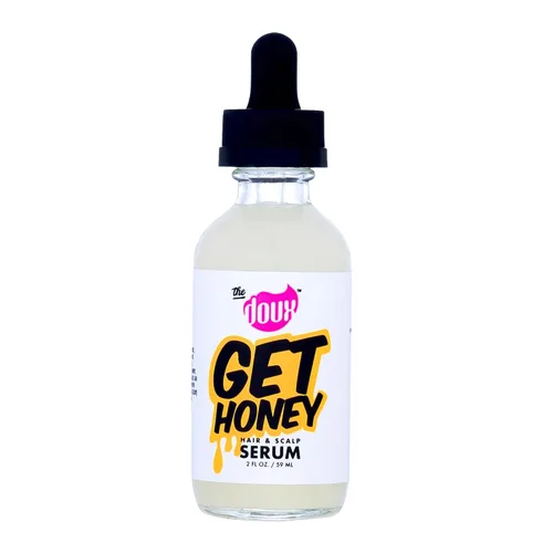 The Doux Get Honey Hair & Scalp Serum para cabello rizado y natural, tratamiento antipicazón con miel, aceite ligero para el cuero cabelludo seco,