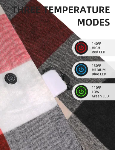 Miniatura 3 de Heated Scarf for Women Include Rechargeable Battery, Electric Heated Scarf for Cold Weather