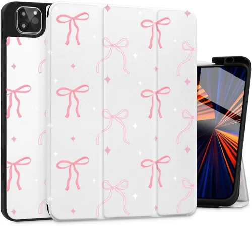Miniatura 14 de Funda Tuiklol para iPad Pro de 12.9 pulgadas 2022 2021 2020 2018 6th / 5th / 4th / 3rd Gen Built in Pencil Holder Protective Stand Back Cover with