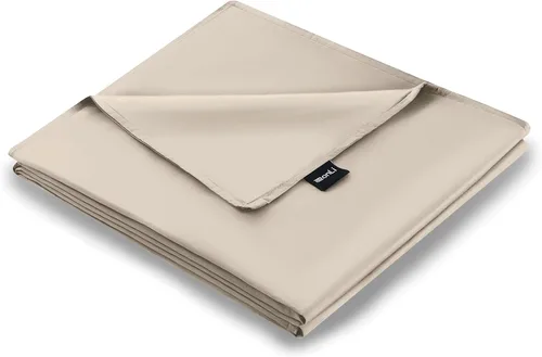 Miniatura 8 de ZonLi Funda de Edredón para Manta con Peso (Gris Leche de Almendra, 48"x72"), Funda de Edredón Suave y Transpirable Tamaño Twin Extraíble Funda