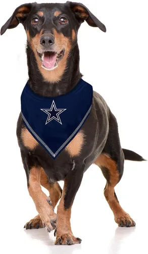 Miniatura 3 de Pets First NFL Dallas Cowboys TIE - Bandana para perro, grande/XL. Bandana para perro, babero para mascotas, gatos, perros, la mejor bandana