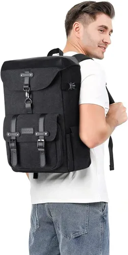 Miniatura 6 de MOSISO Mochila para cámara, DSLR/SLR/SLR/sin espejo, para fotografía vintage, con soporte para trípode y cubierta para lluvia y compartimento