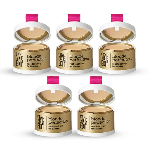 Miniatura 24 de Style Edit Polvo de retoque de raíz para cabello marrón claro Color de cabello para cubrir canas y raíces Polvo de línea capilar con infusión