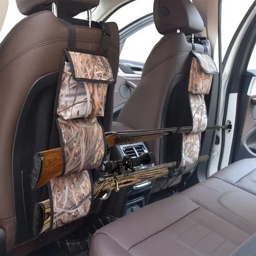 Miniatura 9 de mydays - Soporte organizador de pistolas para parte trasera de asiento frontal de vehículo; para rifles de caza / escopetas (color camuflaje)