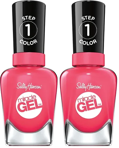 Miniatura 17 de Sally Hansen Miracle Gel Supercharged Pinks Esmalte de uñas Fórmula similar a gel de calidad de salón, sistema de dos pasos, no necesita luz UV