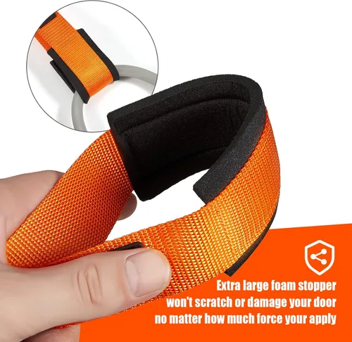 Miniatura 6 de HPYGN Anclaje de Puerta para Bandas de Resistencia, Accesorio de Ejercicio de Entrenamiento en Casa-Gimnasio para Correa de Yoga, Terapia Física