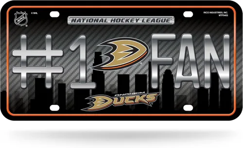Miniatura 4 de NHL #1 - Placa de matrícula metálica para ventilador