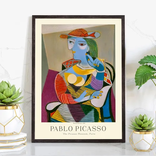 Miniatura 12 de Póster de Pablo Picasso, impresiones de Pablo Picasso, póster de exposición de galería de museo, pinturas de Pablo Picasso, obras de arte de Pablo