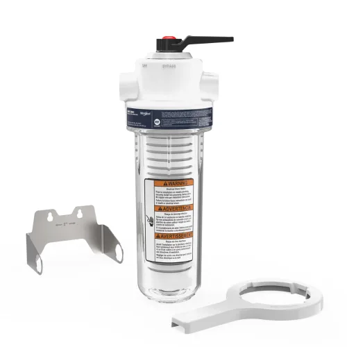 Miniatura 2 de Whirlpool Sistema de filtración de agua para toda la casa de 10 x 2.5 pulgadas WHKF-DWHV, puertos de 3/4", carcasa transparente, filtro de agua