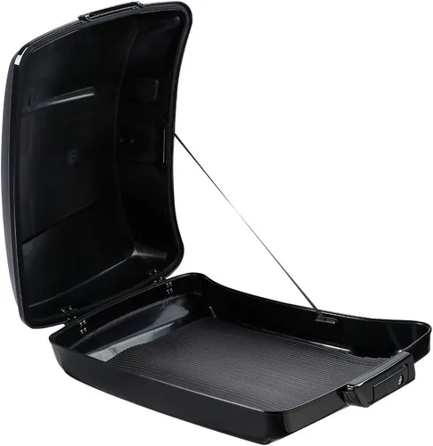 Miniatura 6 de XFMT baúl para motocicleta, para equipaje, 5.5 pulgadas de profundidad, color negro