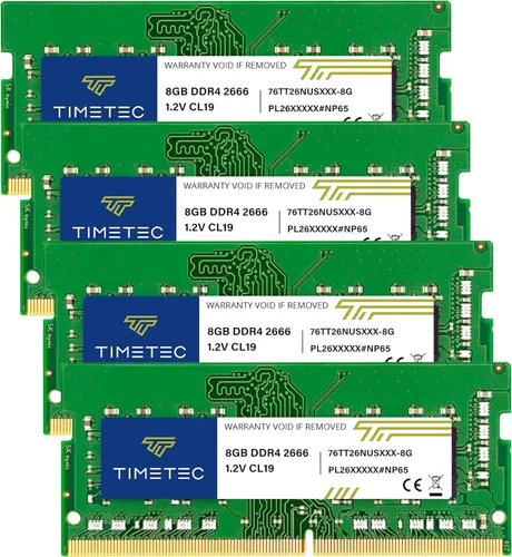 Miniatura 10 de Timetec Kit de 16 GB (2 x 8 GB) DDR4 2666 MHz (PC4-2666V) PC4-21300 SODIMM RAM para portátil - Módulo de memoria sin búfer de 260 pines 1.2 V CL19