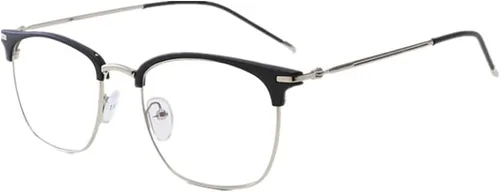 Miniatura 11 de Shiratori Gafas de lente transparente retro vintage con montura de cuerno de 1.693 in Marrón