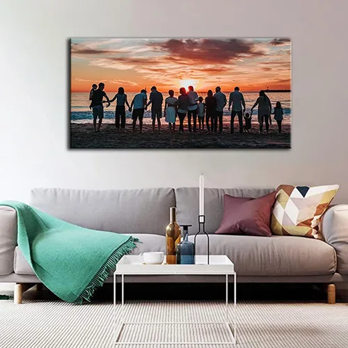 Miniatura 2 de Looife Impresiones en lienzo personalizadas de 40 x 20 pulgadas con tu foto, arte de pared personalizado con tu foto sobre lienzo