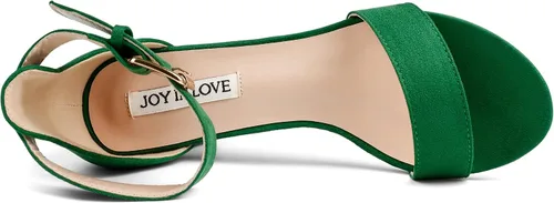 Miniatura 3 de JOY IN LOVE Sandalias de tacón alto con correa al tobillo para mujer de 3.5 pulgadas