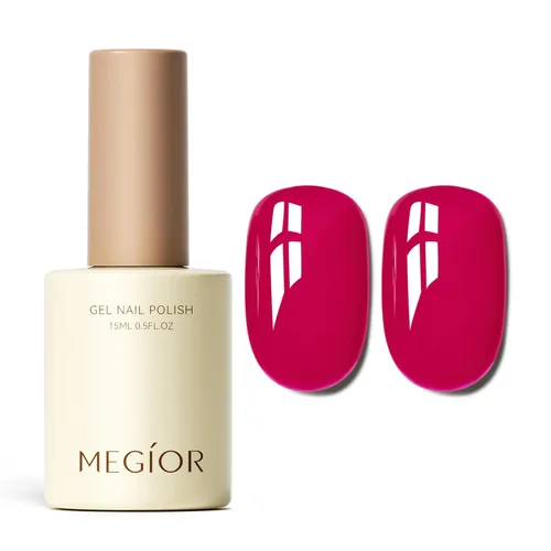Miniatura 119 de MEGIOR Esmalte de uñas de gel blanco de 0.5 fl oz, color blanco antiguo, secado con luz UV, esmalte de gel francés, arte de uñas, salón de manicura