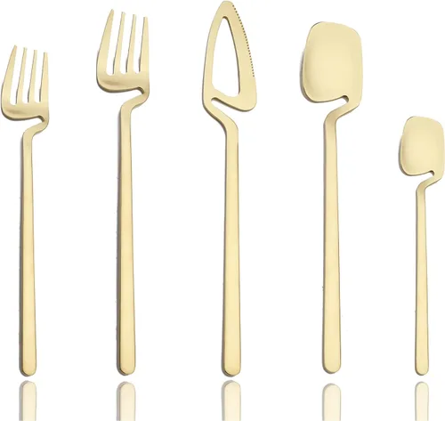 Miniatura 16 de JASHII 8 cucharas de mango largo para colgar, cuchara de té helado, cuchara de café, cucharas agitadoras de acero inoxidable 304 para té, postre