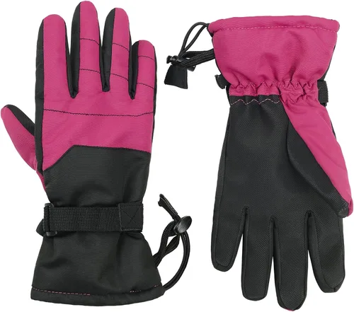 Miniatura 2 de American Trends Guantes de nieve para niños, guantes de invierno impermeables, guantes de esquí para niños y niñas, clima frío, guantes de snowboard