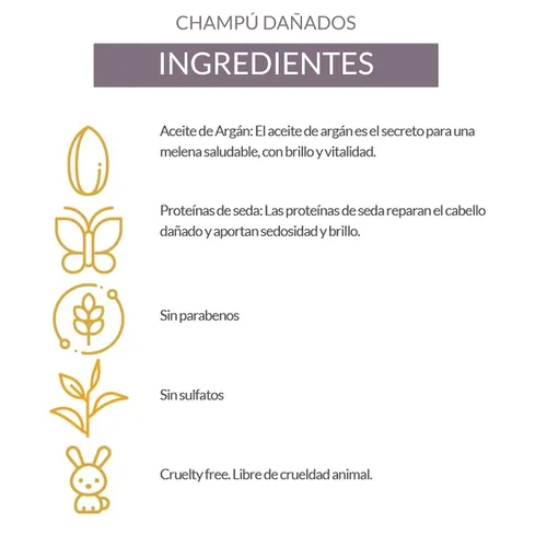 Miniatura 5 de ALEA - Champú reparador para cabello muy dañado - Línea capilar dañada - 16.9 fl oz - con proteínas de seda y aceite de argán - Libre de sulfatos