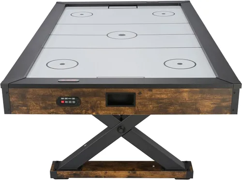 Miniatura 9 de VEVOR Mesa de hockey de aire de 84 pulgadas, juego de mesa de arcada para interiores con 2 empujadores, 2 discos, marcador electrónico, patas