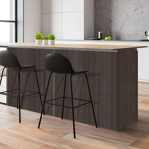 Miniatura 4 de Arthome - Papel de contacto de madera autoadhesivo de nogal marrón, 16.5 x 393 pulgadas, película de vinilo decorativa para encimera, armarios