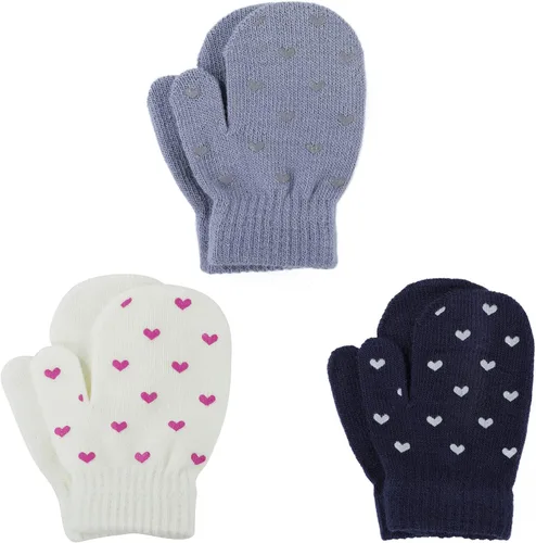 Miniatura 17 de Century Star Guantes cálidos de invierno para niños pequeños, guantes elásticos mágicos para niños y niñas, tejido suave para bebé