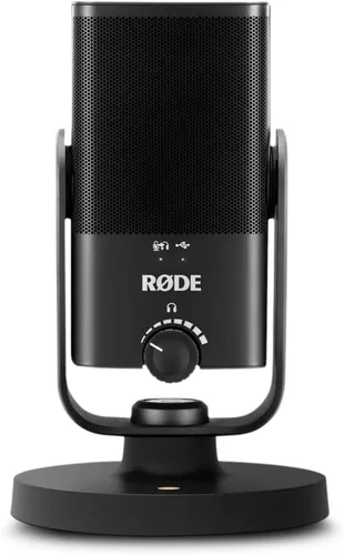 RØDE NT-USB Mini Micrófono USB de condensador versátil de calidad de estudio con software gratuito para podcasting, streaming, juegos, producción
