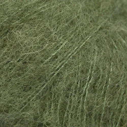 Miniatura 2 de Hilo Superfino Esponjoso de Alpaca y Seda, Drops Brushed Alpaca Silk, Ligero y Cálido 0.9 oz 153 Yardas por Ovillo (27 Rainforest Dew)