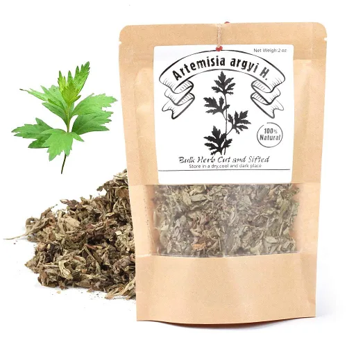 Miniatura 2 de EidolonGreen [Hierba medicinal de China] Artemisia Artemisia Artemisia seca (ai ye/ aihao/ Ajenjo oriental) Hierbas secas 100% naturales a granel