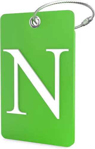 Miniatura 76 de Shacke Etiquetas iniciales sin privacidad para maleta y equipaje con bucle de metal, Verde